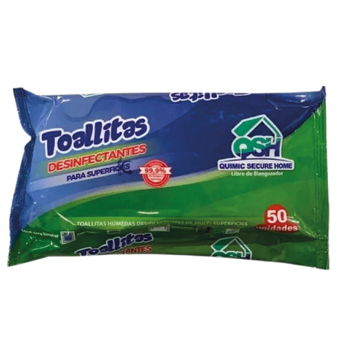 TOALLAS DESINFECTANTES QUIMIC SECURE 50U